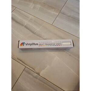 HTVRONT Heat Transfer Vinyl White HTV Rolls - 12" x 20ft White Iron on Vinyl